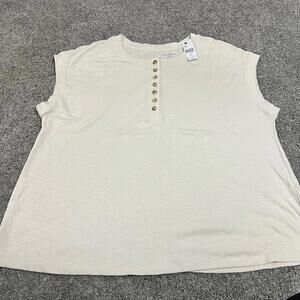 Lane Bryant Tan Blouse Shirt size 18/20 NWT